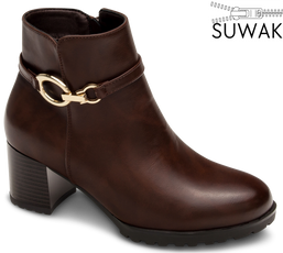 Buty zimowe damskie Skotnicki DB-3-1368BR brązowe rozm.36-41