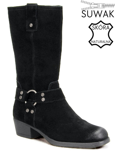Sergio Leone DKZ265-SCZ women's boots black size 36-40