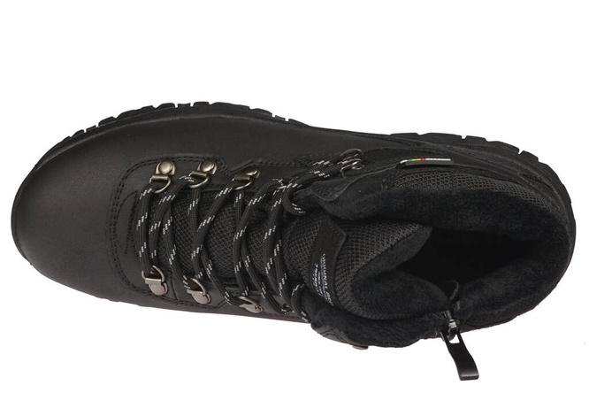 Buty zimowe młodzieżowe American Club DES-110 czarne i camelowe rozm.37-41