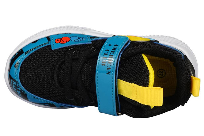 Buty sportowe dziecięce American Club BBD-23 czarne i czerwone rozm.25-30