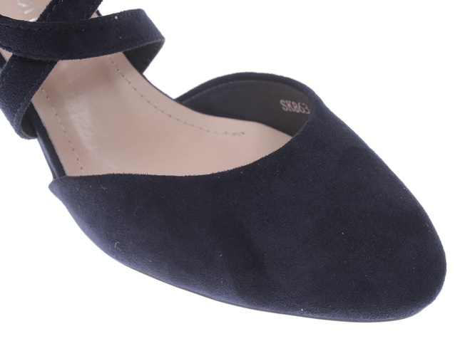 Sandały damskie Sergio Leone DSK863GRMI granatowe rozm.36-40