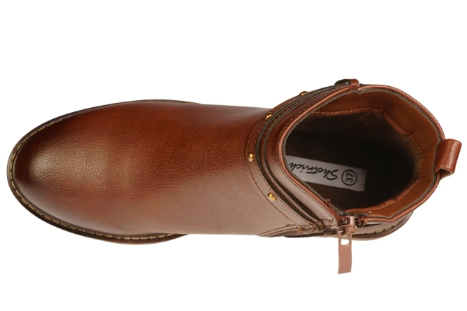 Women’s winter ankle boots Skotnicki DB-3-1345BR brown, sizes 36–41