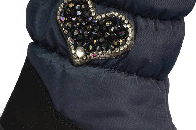 Children's snow boots Clibee AH-909BU navy blue size 22-27