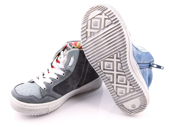 American Club C-C13141 navy blue and gray children's sports shoes, size 32-36