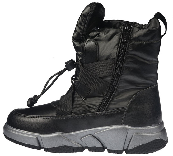 Children's winter shoes Clibee CA-91BL black size 32-37