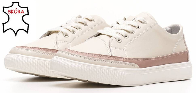 Sergio Leone DSP016BE women's sports shoes, beige, sizes 36-41