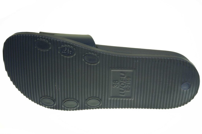 Klapki basenowe damskie Atletico DE7159-A60S granatowe i czarne rozm.36-41