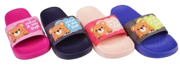 Children's pool flip-flops Sport BT2503D navy, fuchsia, blue and pink sizes 24-29