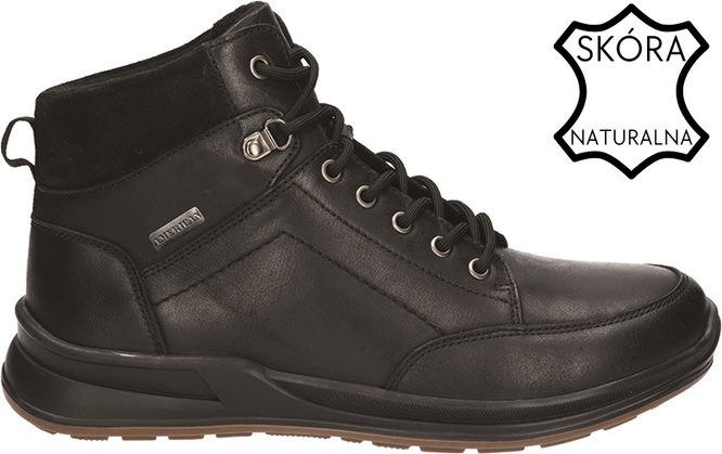 Men’s winter boots American Club MCY-165 black and brown size 41-45