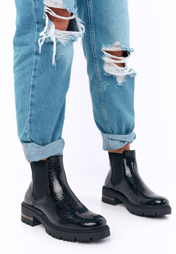 Sergio Leone DTR746CZLA women's Chelsea boots, black, sizes 36-40