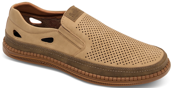 Półbuty męskie Skotnicki MP-4-7042BE beżowe rozm.40-45