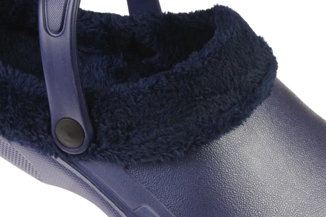 Youth Fleece-Lined Clogs Minke D556 black, navy blue and grey sizes 37–42
