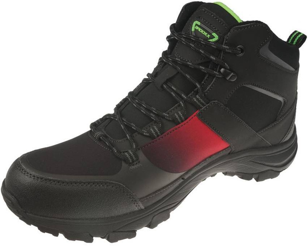 Buty zimowe męskie Badoxx MMXC-8290-WBLRE czarno-czerwone rozm.41-46
