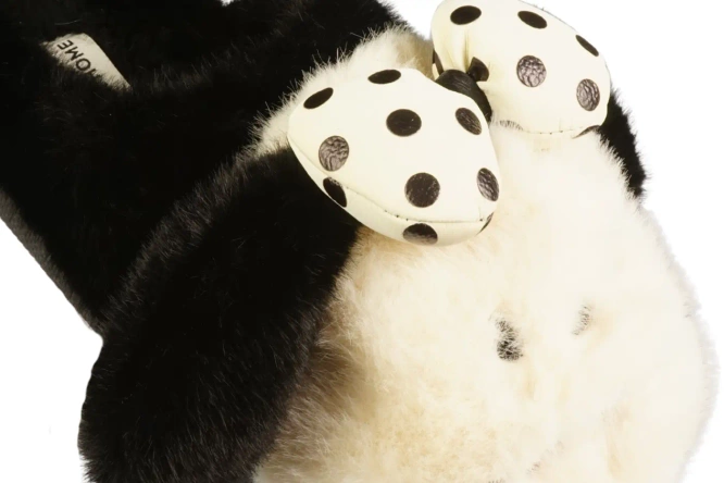 Women's textile slippers BoNa DYF-09 brown, gray, pink and purple, sizes 36-41