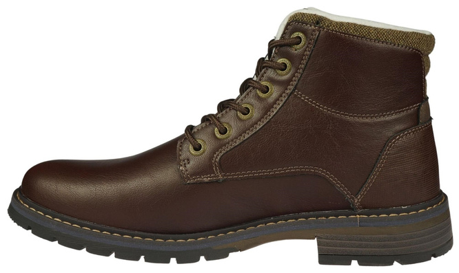 American Club MRH-116 men's winter shoes, brown and black, sizes 41-46