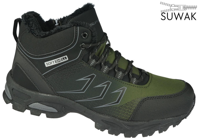 Men's trekking shoes Superun M8635KH black-green size 41-46