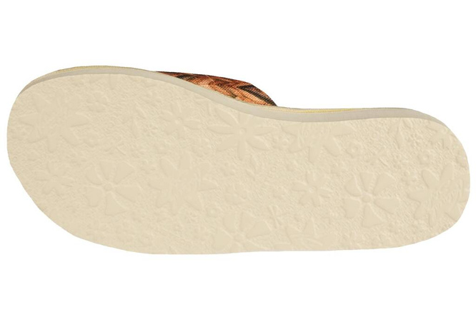 Pantofle damskie Meteor DV091 NINA zielone i brązowe rozm.36-40