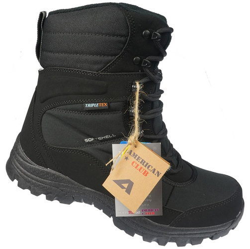 American Club RSN-01 -18 men's snow boots, black, sizes 41-46