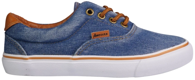American Club CLH18-NJ04-3-4 children's dark and light denim sneakers, size 32-36
