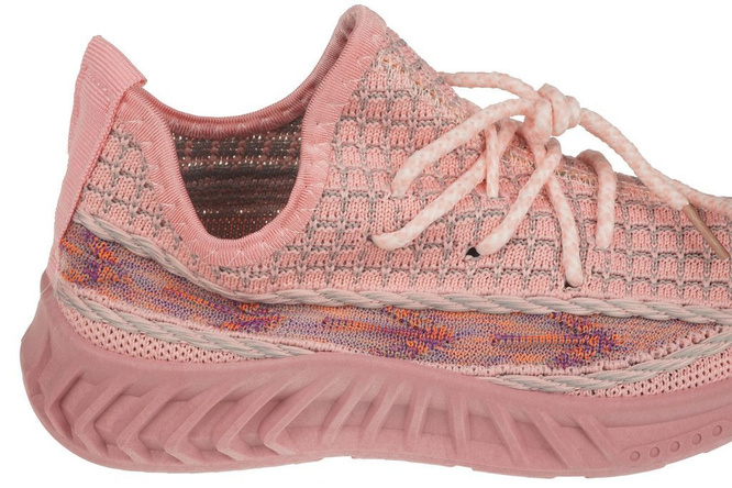 Buty sportowe dziecięce Nino CA4125 czarne, szare i różowe rozm.31-36