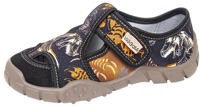 Tenisówki dziecięce Viggami ADAŚ PRINT czarne rozm.26-34