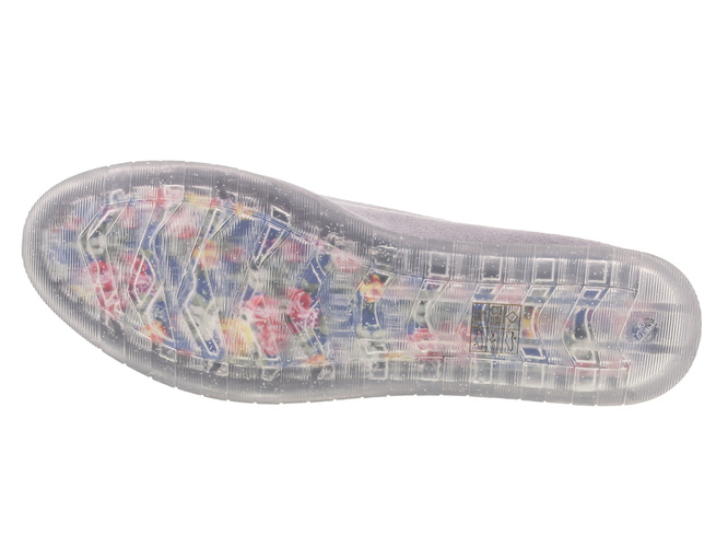 Baleriny damskie Sergio Leone DBL602-02MSZ szare rozm.36-41