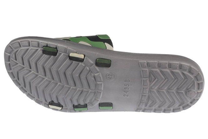 Sport men's pool slippers Sport ME168-86A gray, black and navy blue sizes 40-45