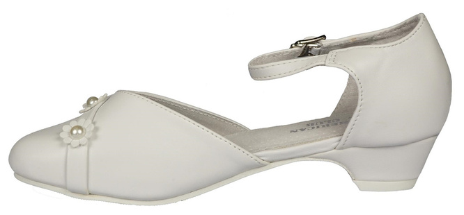 American Club CKOM-61 girls' shoes, white, sizes 33-38