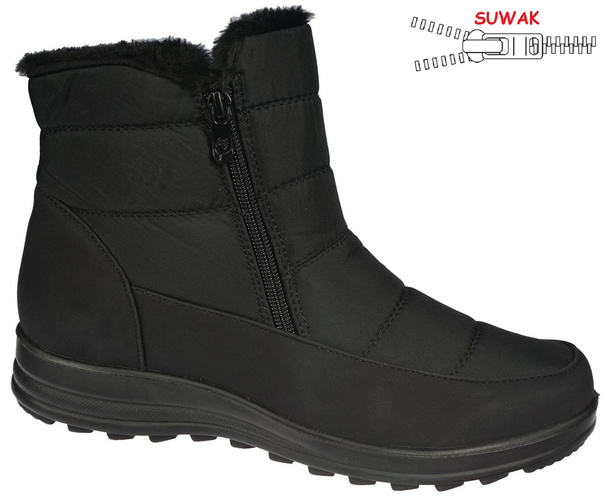 Feisal DJ22-3BL women's snow boots, black, sizes 39-43