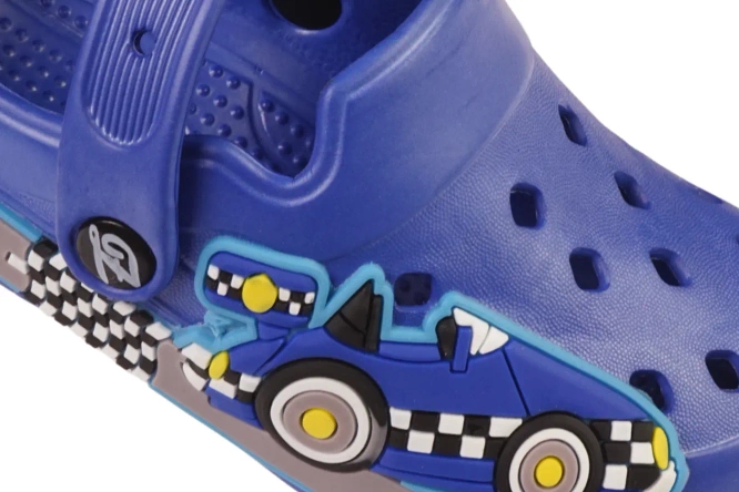 Klapki basenowe dziecięce Sport CH451-2 granatowe i niebieskie rozm.30-35