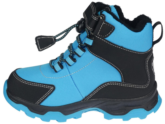 Buty zimowe dziecięce American Club BRL-91 niebieskie i czerwone rozm.25-30