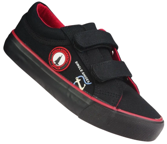 Children's trainers Clibee B-289BLRE black size 25-30