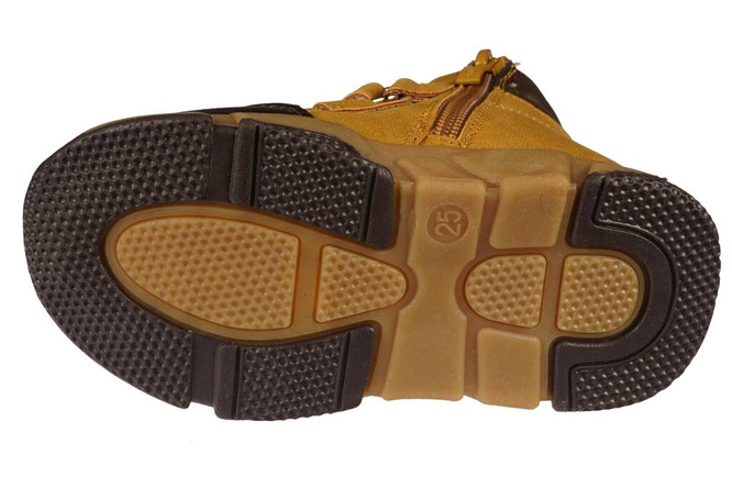 Buty zimowe dziecięce Apawwa AGD477BR brązowe rozm.21-28
