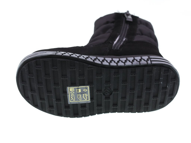 Children's snow boots Clibee AH-910BL black size 22-27