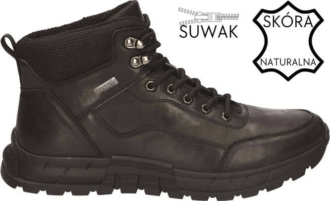 Men’s Winter Boots American Club MCY-160 – Brown & Black, Sizes 41–45