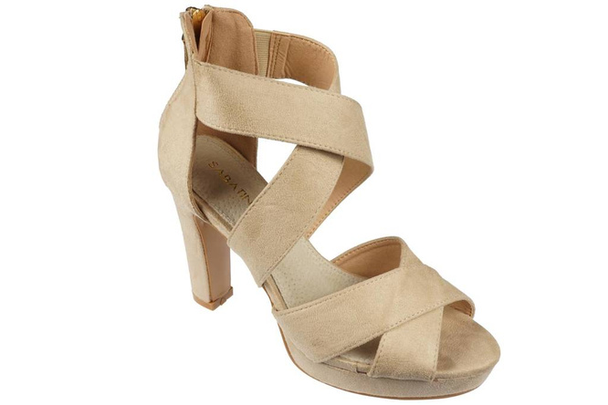 Women's sandals Sabatina DDM19-31BE beige size 36-40