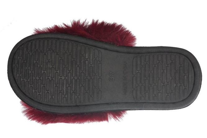 Women's textile slippers Sport DE205 burgundy, gray, pink and beige, size 37-42