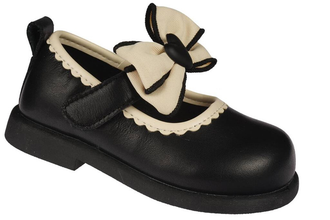 Apawwa AN608BL girls' shoes, black, sizes 21-26
