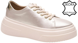 Buty sportowe damskie Sergio Leone DSP101JZL złote rozm.36-41