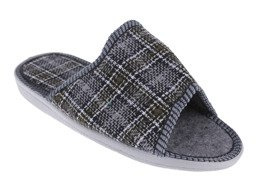 Men's textile slippers Fatex M368 gray size 41-46