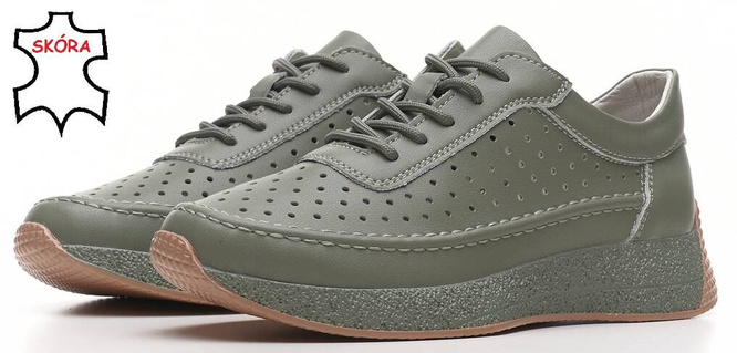 Buty sportowe damskie Sergio Leone DSP013ZI zielone rozm.36-41