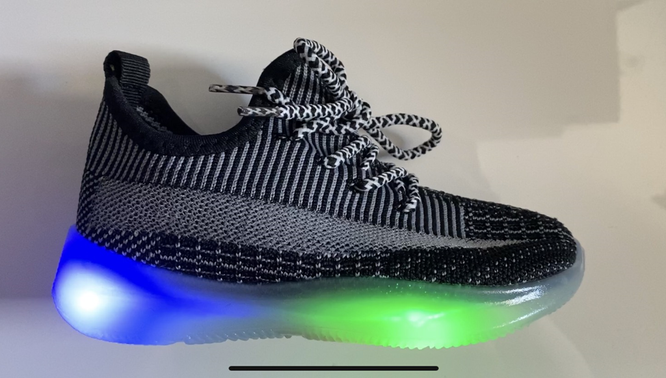 Buty sportowe dziecięce Nino BA2234 białe, czarne i szare rozm.26-31