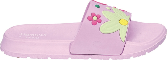 American Club CNH-180 children's pool flip-flops black and lilac size 31-35