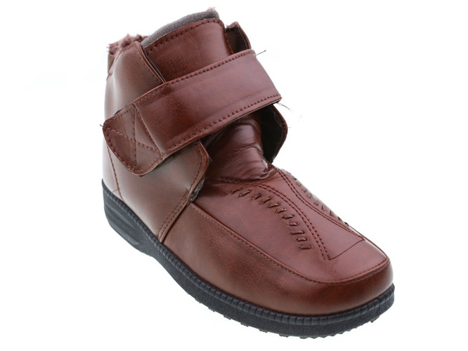 Brown women's winter shoes Betop DNYT-311FBR, size 37-42