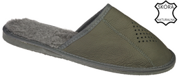 Pako M2508 Men’s Lined Highland Slippers – Grey, Sizes 41–46