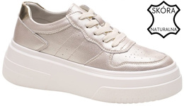 Buty sportowe damskie Sergio Leone DSP100JZL złote rozm.36-40