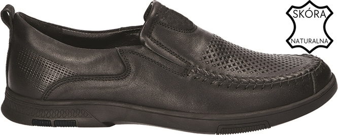 Men's loafers American Club MCY-140 black and brown size 41-45