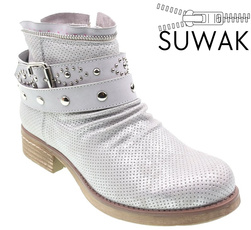 Transitional women's shoes Goodin DGD-ZN46SI silver size 36-41