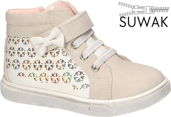 American Club AXD-42 children's transitional shoes, gray and pink, sizes 21-26