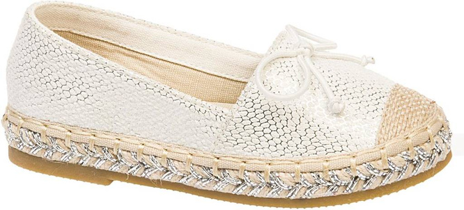 Children's Espadrilles American Club CGC-20 white or pink size 31-36